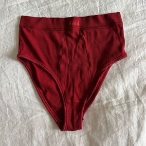 Skims Cotton Rib High-Waisted Boxers